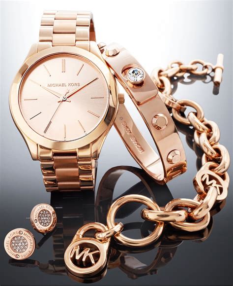 michael kors rose gold set